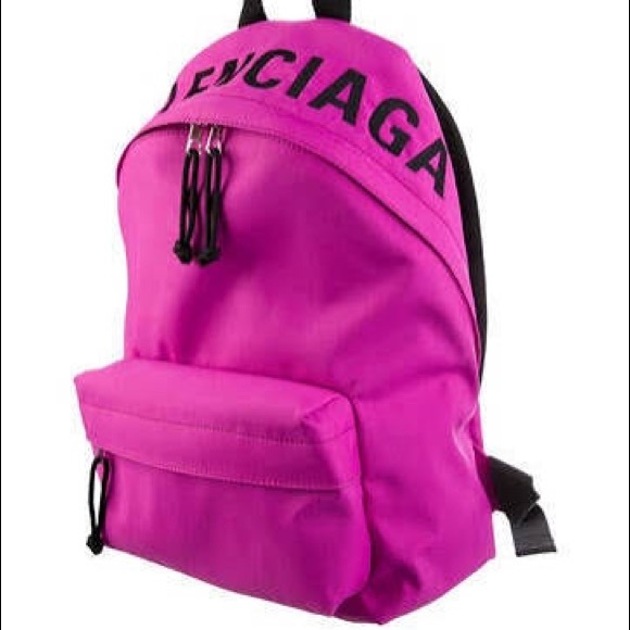 BALENCIAGA Nylon Wheel Logo Backpack - Picture 5 of 6